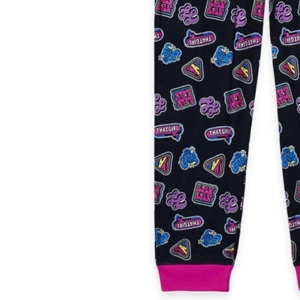 Girls Long Sleeve Pajama Lounge 2-Piece Set 2-Pack Size XS 4/5